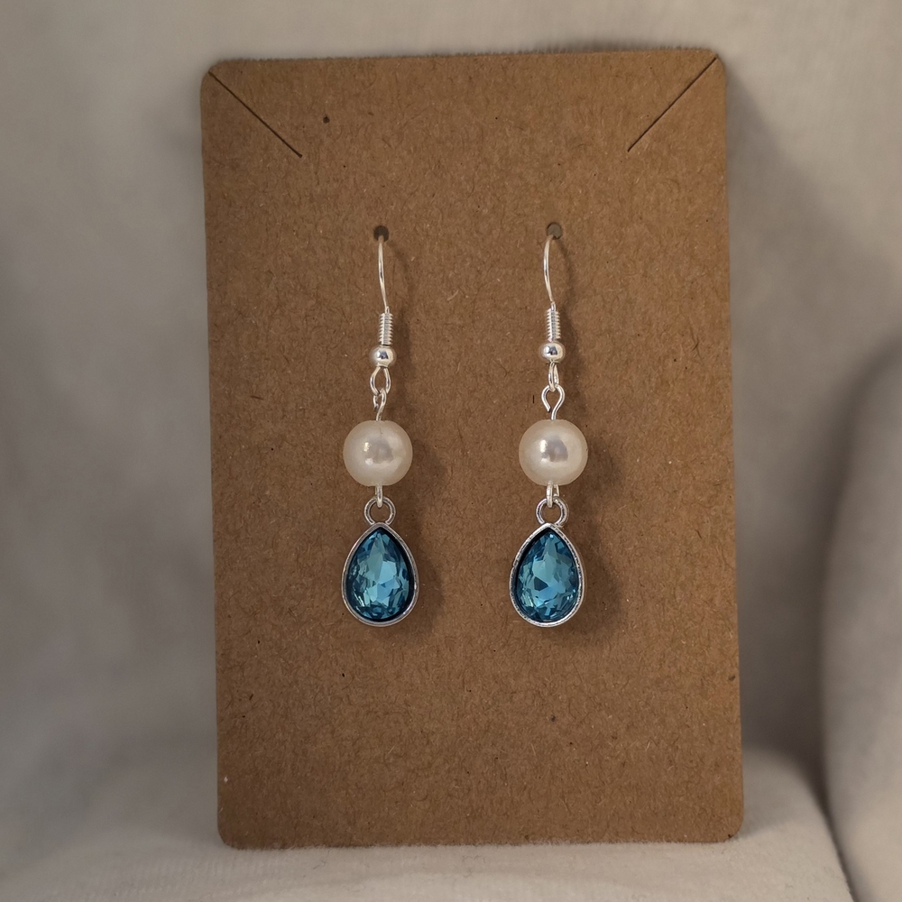 December Birthstone Drop Earrings